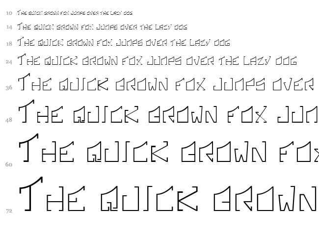 Sonic Boom font waterfall